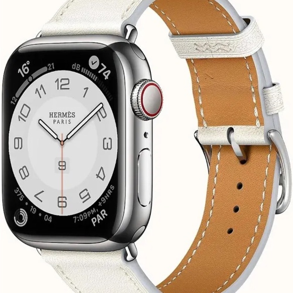 Hermes Apple Watch Band Single Tour 41mm Blanc